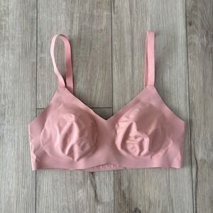 Knix Womens T Shirt Bra Wireless Pink Full Coverage Size 4 Extra Large XL